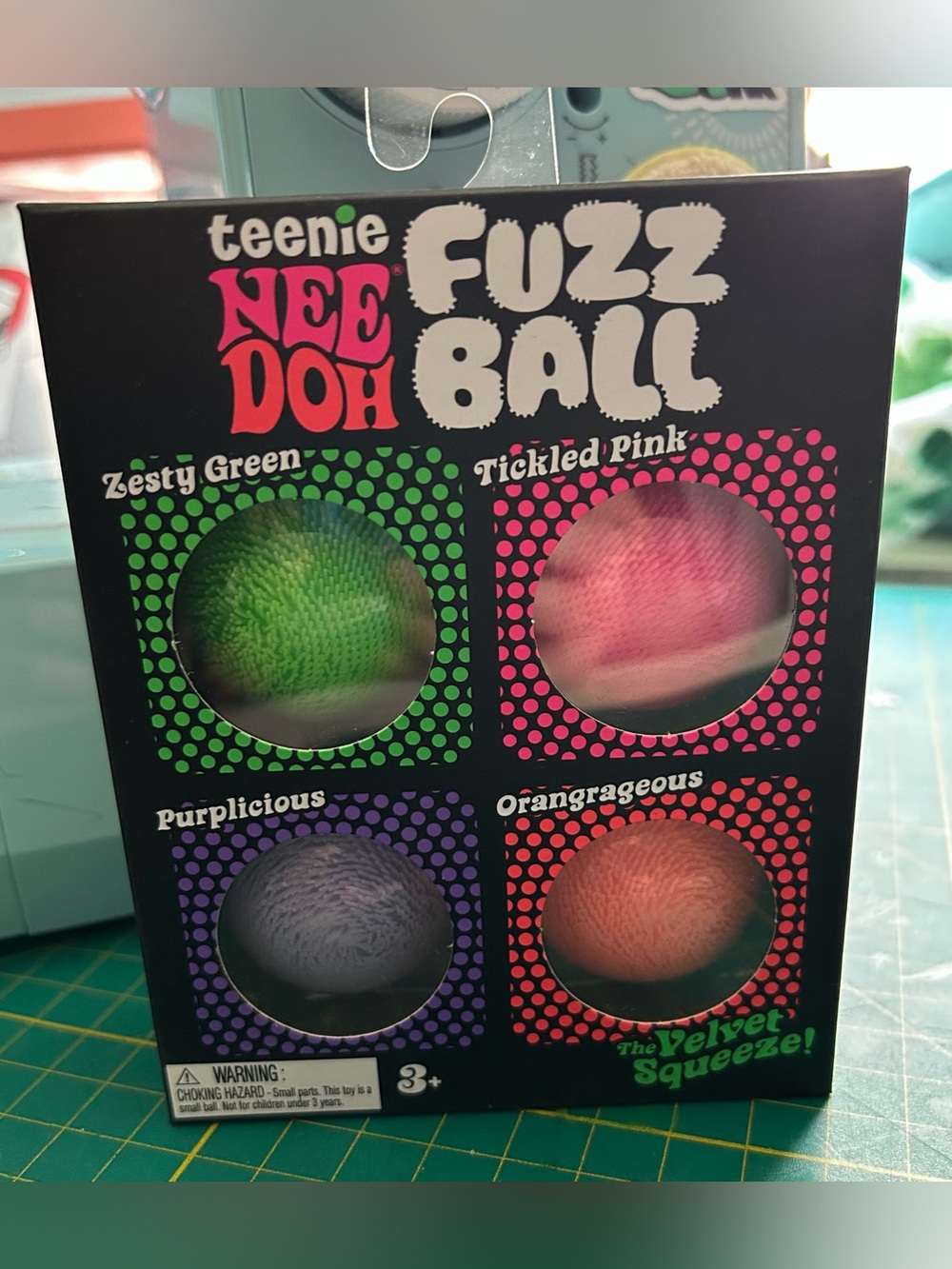 NeeDoh Teenie Fuzzballs NEW The Velvet Squeeze